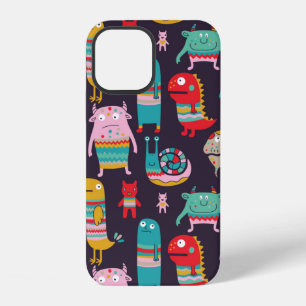 Funny monsters seamless pattern iPhone 12 case