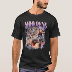 Funny Moo-deng Baby Pygmy Hippo Cute Zoo For Famil T-Shirt