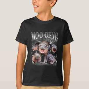 Funny Moo-deng Baby Pygmy Hippo Cute Zoo For Famil T-Shirt