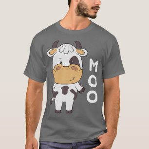 Funny Moo Farmer Cow Farm Animal Country Life Kawa T-Shirt