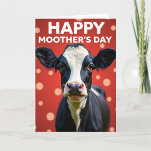 Funny Moo Mothers Day Card