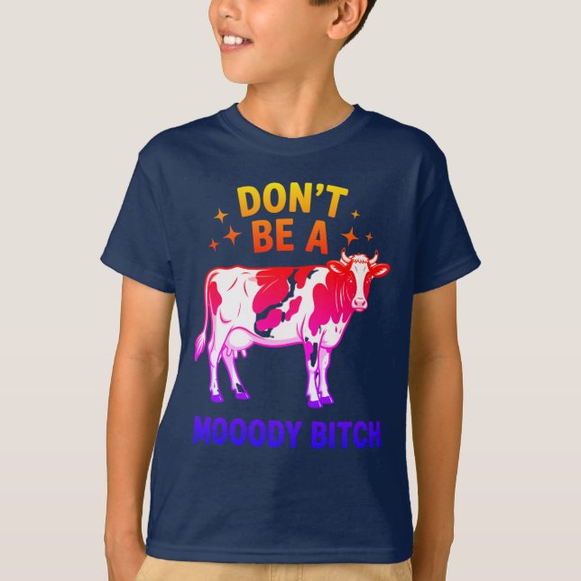 Funny Moody Attitude Warning Quote T-Shirt (Front)