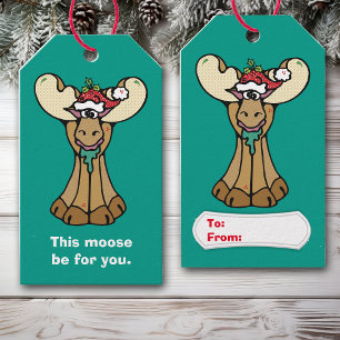 Funny Moose Be for You Christmas Gift Tags