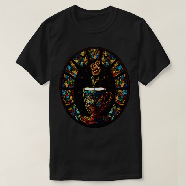 Funny Morning Coffee Gift Funny Coffee T-Shirt (Design Front)