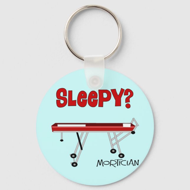 Funny Mortician Gifts Keychain (Front)