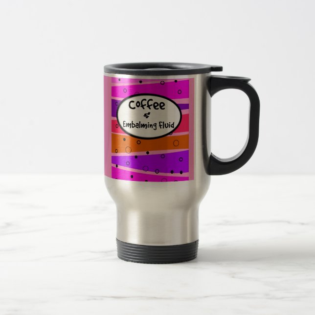 Funny Mortician Travel Mug (Right)