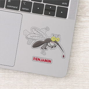 Funny mosquito insect cartoon illustration