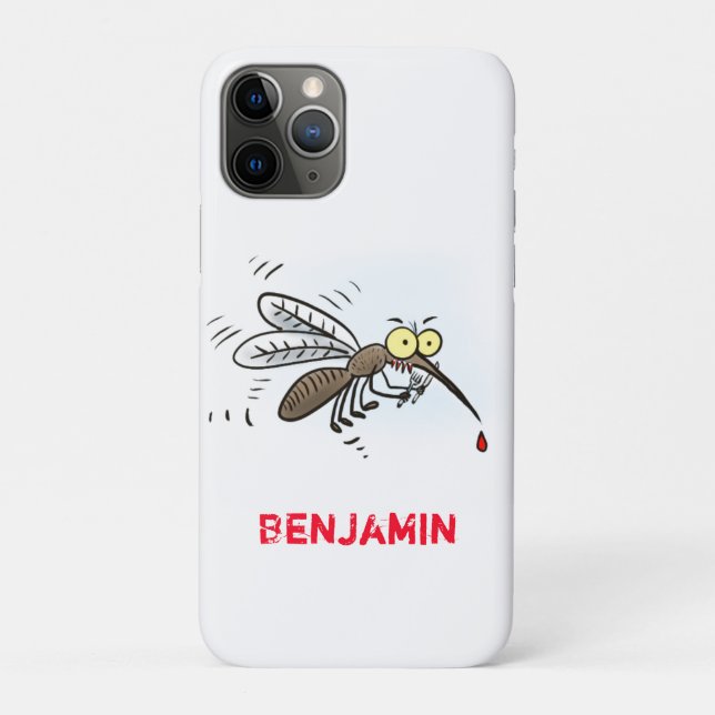 Funny mosquito insect cartoon illustration Case-Mate iPhone case (Back)