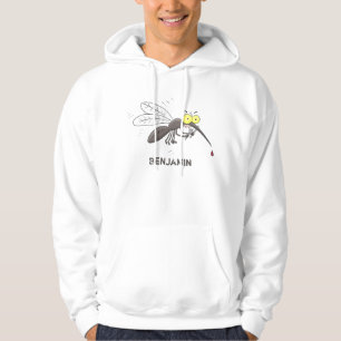 Funny mosquito insect cartoon illustration hoodie