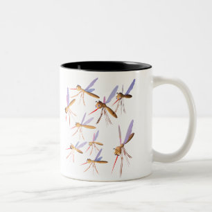 Funny Mosquitoes Two-Tone Coffee Mug