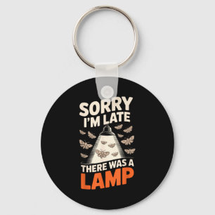 Funny Moth Collector Collecting Ledopterology Men Keychain