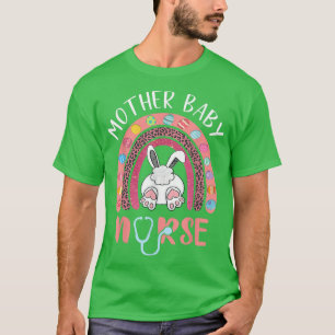 Funny Mother Baby Nurse Rainbow Nursing Happy East T-Shirt