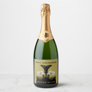 Funny Mother In Law  Sparkling Wine Label