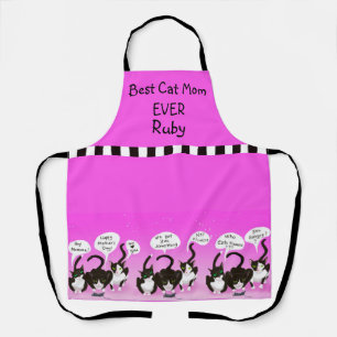 Funny Mother’s Day Apron from Cats – Best Cat Mom 