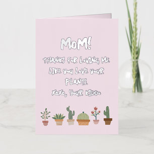 Funny Mother’s Day Plant Lover Foil Greeting Card