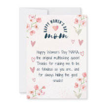 Funny Mother - Women's Day Greeting Card