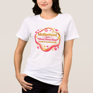 Funny Motherhood Quote - Mom! Mom! Mom! Soundtrack Tri-Blend Shirt