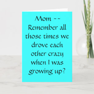 Funny Mother's Day Card