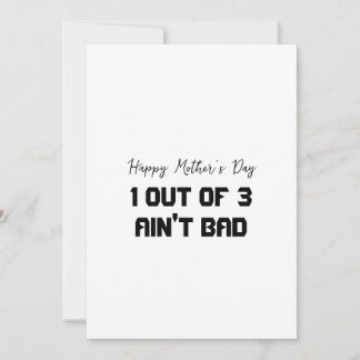 Funny Mother's Day Card 3 Kids
