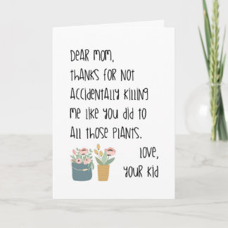 funny mothers day card best mom ever floral