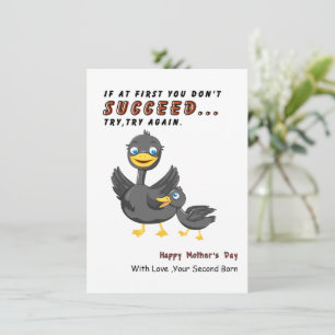 Funny Mother's Day Card From Child,Duck lover