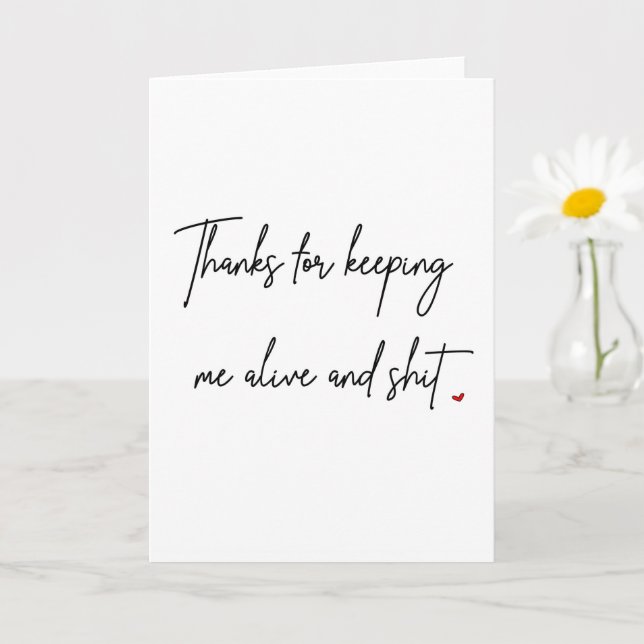 Funny Mother's Day Card Rude Mothers Day Card (Small Plant)