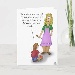 Funny Mothers Day Cards: Domestic Engineer Card