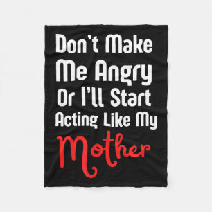 Funny Mother's Day Fleece Blanket