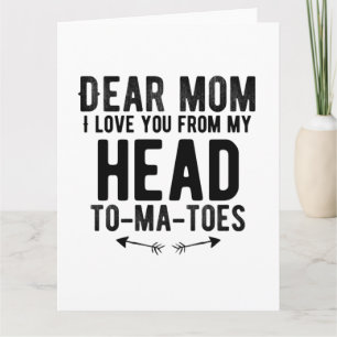 funny mothers day gift for mother mom card