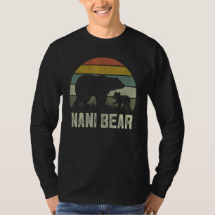 Funny Mothers Day Grandma Cub Kids Nani Bear T-Shirt