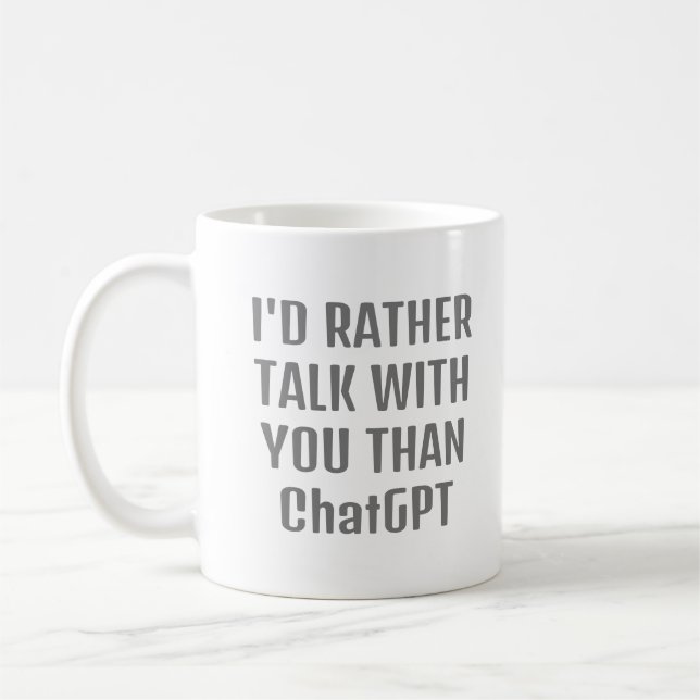 Funny mother's day Mug from shy guy  (Left)