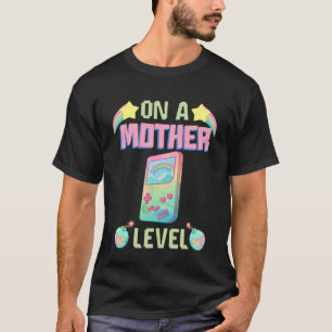 Funny Mothers Day On A Mother Level Retro Vintage  T-Shirt