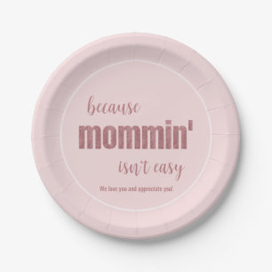 Funny Mother's Day Party Paper Plate