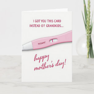 Funny Mothers Day Pregnancy Card