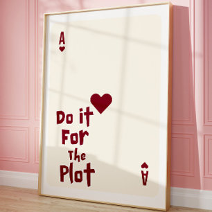 Funny Motivational Ace of Hearts Trendy Wall Art