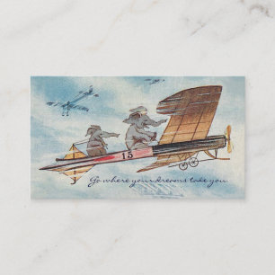 Funny Motivational Speaker Pilot Travel  Two-Sided Business Card