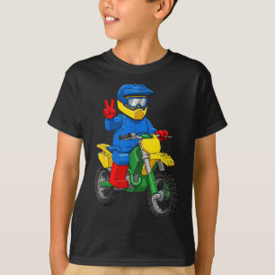 Funny Motorbike Builder Boys Block Building Toys D T-Shirt