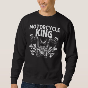 Funny Motorcycle Design For Men Dad Motorcycle Lov Sweatshirt