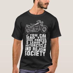 Funny Motorcycle For Men Riding Biker Dad Bike T-Shirt