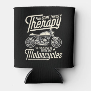 Funny Motorcycle Rider Rapy - Biker Gift Can Cooler