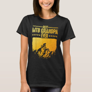 Funny Mountain Bike Art For Men Grandpa Biker Moun T-Shirt