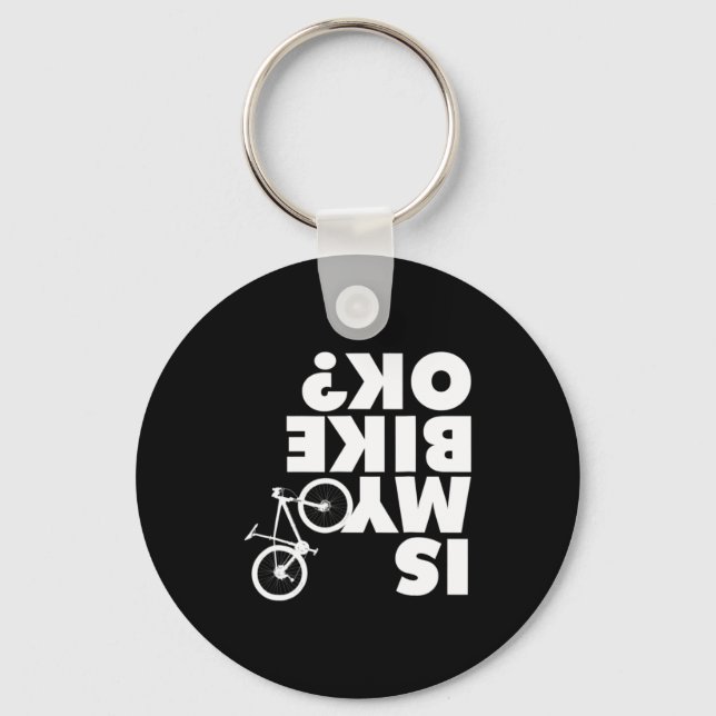 Funny Mountain Bike  Keychain (Front)