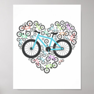 Funny Mountain Biking Gift For Biker Men Women Bik Poster