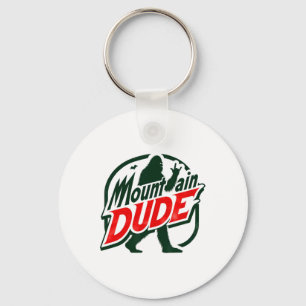 Funny Mountain Dude Bigfoot Sasquatch Hiking Gift Keychain