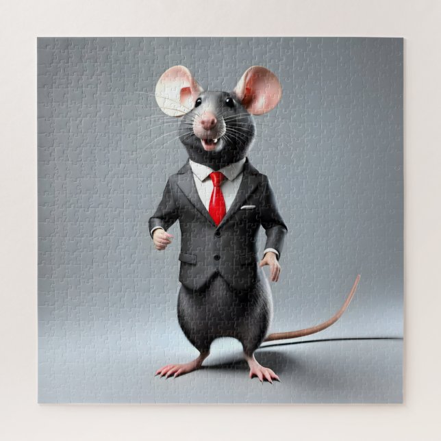 funny mouse cartoon jigsaw puzzle (Vertical)