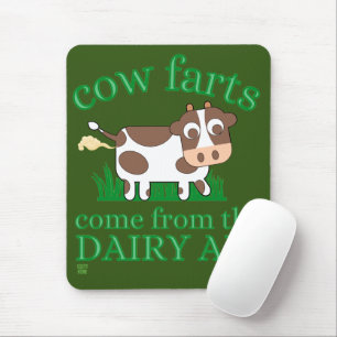 funny mouse pad "COW FARTS..."