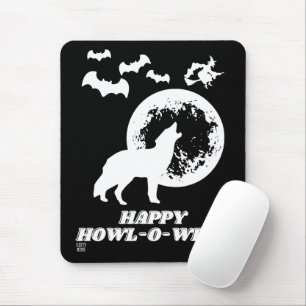 funny mouse pad  "HAPPY HOWL-O-WEEN 2"
