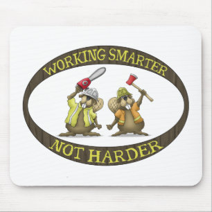Funny Mouse Pads: Working Smarter not Harder Mouse Pad