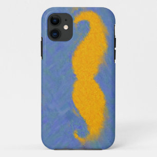 Funny Moustache Abstract Painting 4 iPhone 11 Case