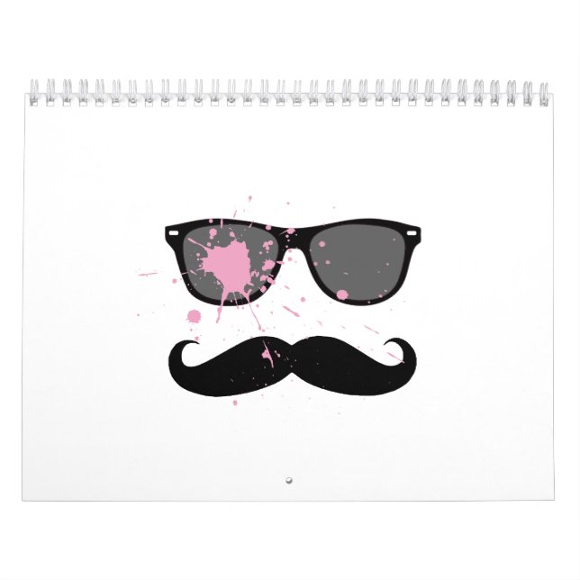 Funny Moustache and Sunglasses Calendar (Cover)